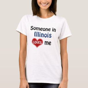 Camiseta Alguém em Illinois me ama