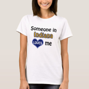 Camiseta Alguém em Indiana me ama