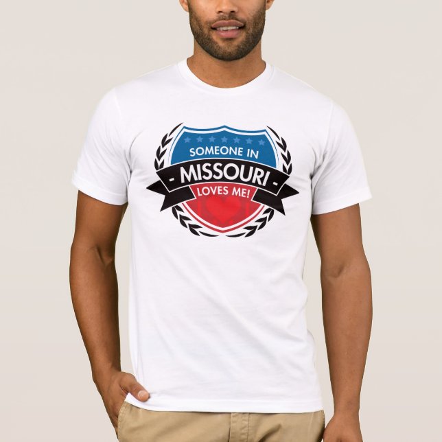 Camiseta Alguém em Missouri ama-me (Frente)