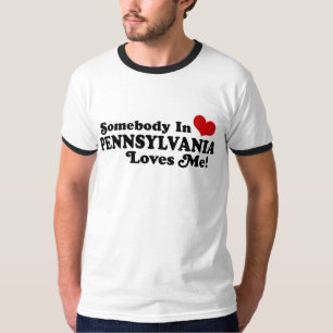 Camiseta Alguém em Pensilvânia ama-me