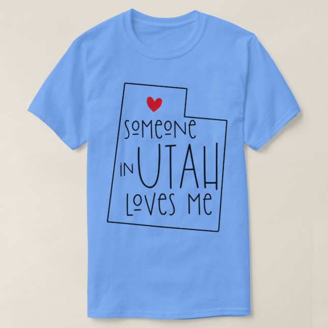 Camiseta Alguém Em Utah Me Ama (Frente do Design)
