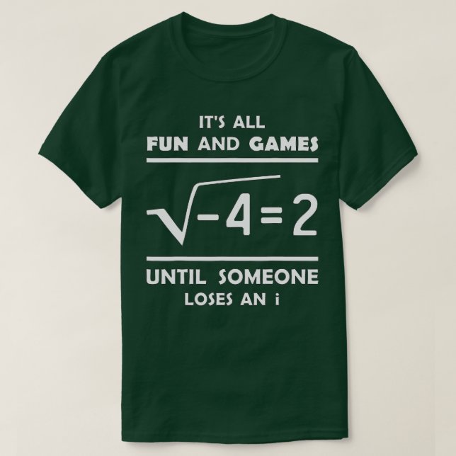 Camiseta Alguém engraçado Perder e I Square Root 4 é 2 retr (Frente do Design)