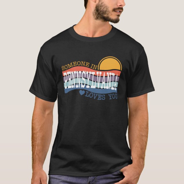 Camiseta Alguém na Pensilvânia ama você (Frente)