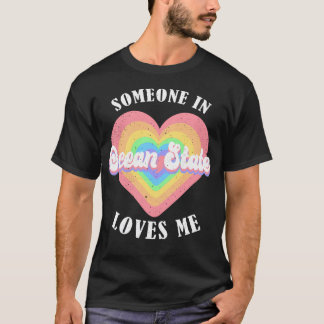 Camiseta Alguém no Estado do Oceano Me Ama Rhode
