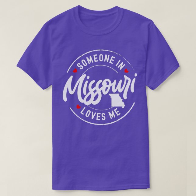 Camiseta Alguém no Missouri me ama (Frente do Design)