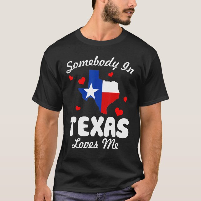 Camiseta Alguém No Texas Me Ama Engraçado (Frente)