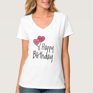 Camiseta Alguém que amo era nascer hoje - Feliz Aniversário