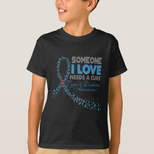 Camiseta Alguém Que Eu Amo Precisa De Uma Cura Diabetes Tip