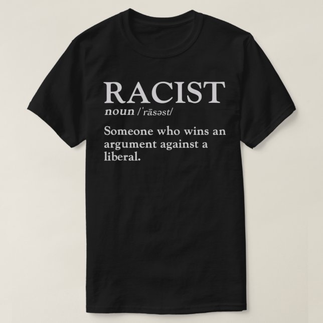 Camiseta Alguém Racista Que Ganhe Um Argumento Contra Uma M (Frente do Design)