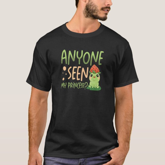 Camiseta Alguém Viu O Meu Sapo De Princesa Anfíbia Sapo De  (Frente)