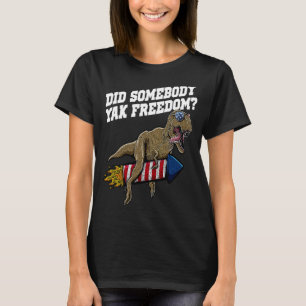 Camiseta Alguém Yak Freedom Patriotic American Patrio