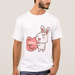 Camiseta Algum Coelhinho Te Ama Um Lado Bonito