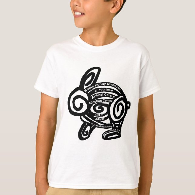 Camiseta Algum coelho ama-o (Frente)