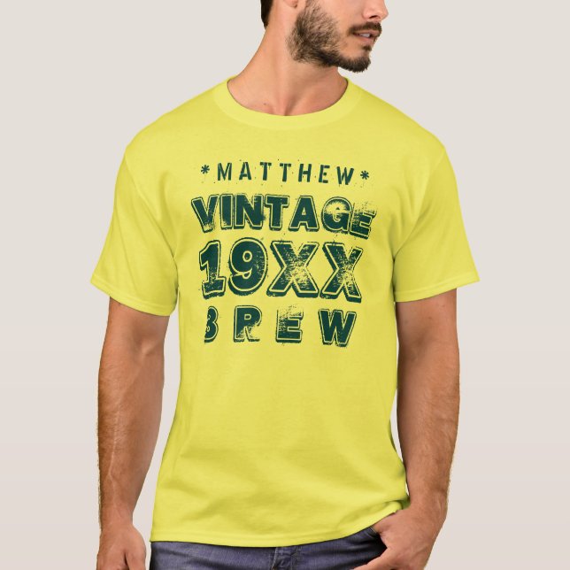 Camiseta Algum ouro G11Z do texto do Grunge da FERMENTAÇÃO (Frente)