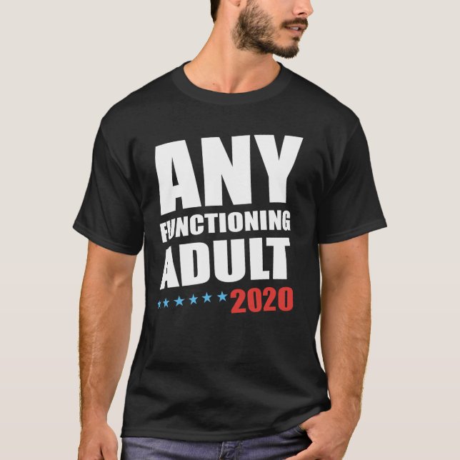 Camiseta Algum t-shirt 2020 de funcionamento do adulto (Frente)
