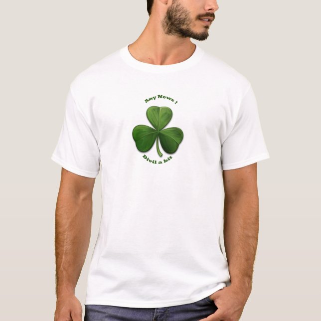 Camiseta Alguma Notícia Diabo Um Pouco. (Frente)