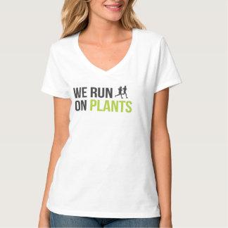 Camiseta Alguma pergunta? - T-shirt Nano do V-Pescoço de