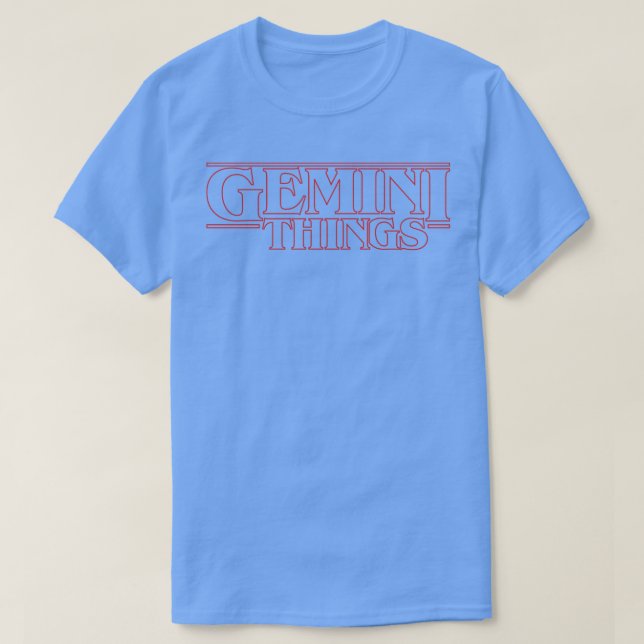 Camiseta Algumas coisas estranhas só acontecem com Gemini (Frente do Design)