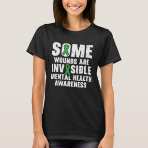 Camiseta Algumas Feridas São Invisíveis Conscientização sob