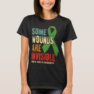 Camiseta Algumas Feridas São Invisíveis - Saúde Mental
