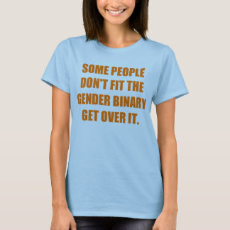 Camiseta Algumas pessoas do ajustado do don´t o binário do