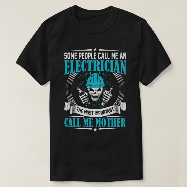 Camiseta Algumas Pessoas Me Chamam De MÃE Elétrica (Frente do Design)