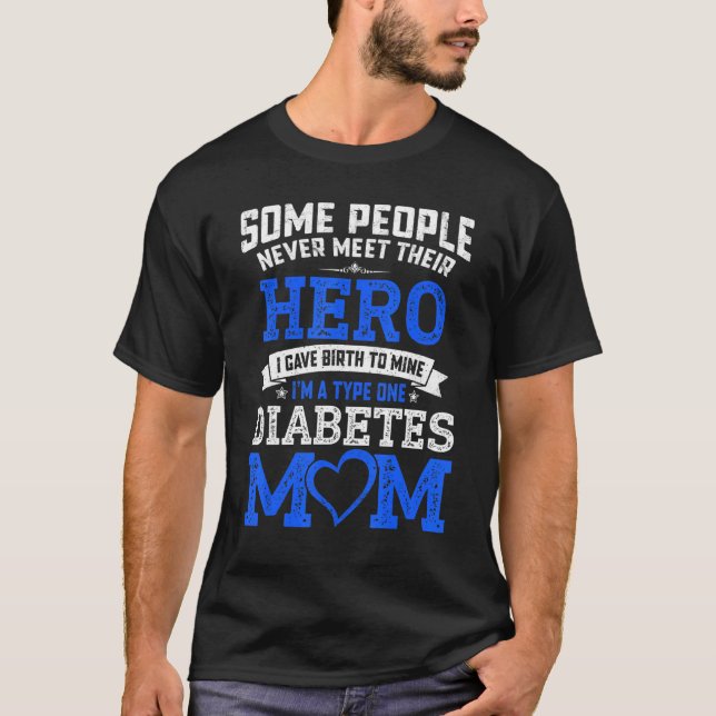 Camiseta Algumas Pessoas Nunca Encontram A Diabetes Do Heró (Frente)