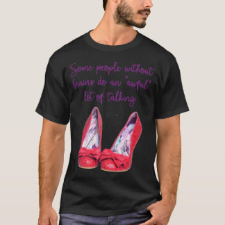Camiseta Algumas pessoas sem cérebro falam muito menino men