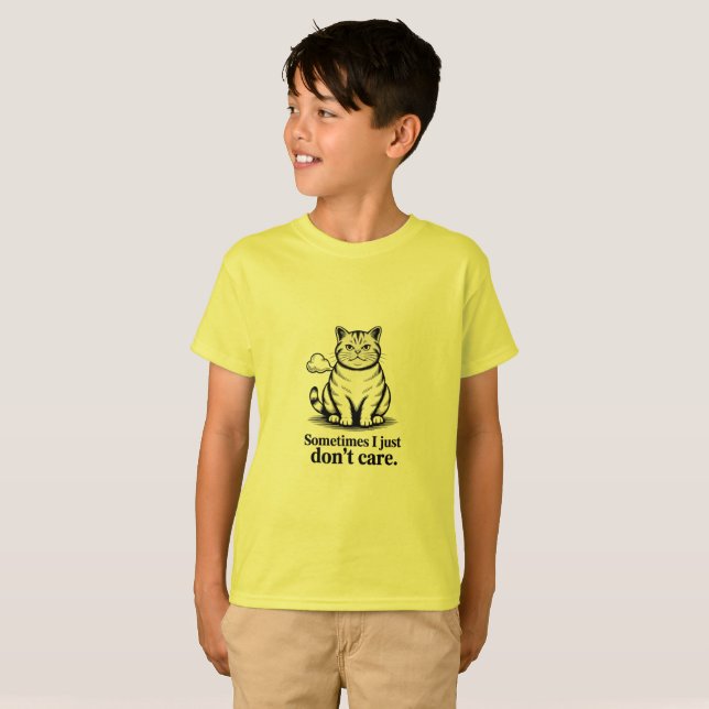 Camiseta Algumas vezes eu não me importo (Frente Completa)