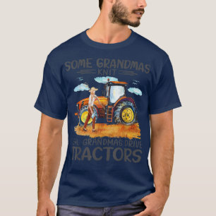 Camiseta alguns avós conhecem verdadeiros tratores de volta