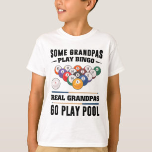 Camiseta Alguns Avós Jogam Bingo Real Avô Jogam Poo