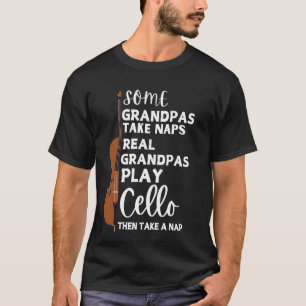 Camiseta Alguns Avós Levam Naps Verdadeiros Jogam Violonânc
