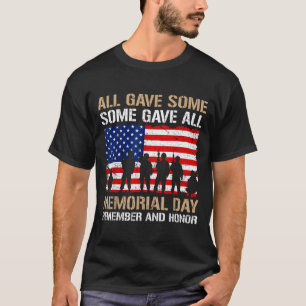 Camiseta Alguns Deram Bandeira Patriótica do Dia da Memória