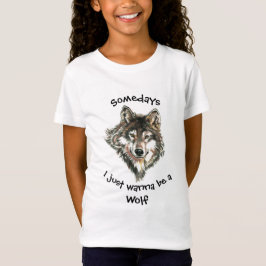 Camiseta Alguns dias eu só quero ser uma citação do Lobo Di