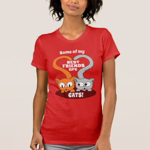 Camiseta Alguns dos meus Melhores Amigos são GATOS! Amante