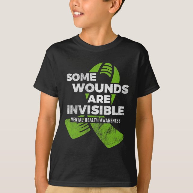 Camiseta Alguns ferimentos Invisíveis de Sentido Mental de  (Frente)
