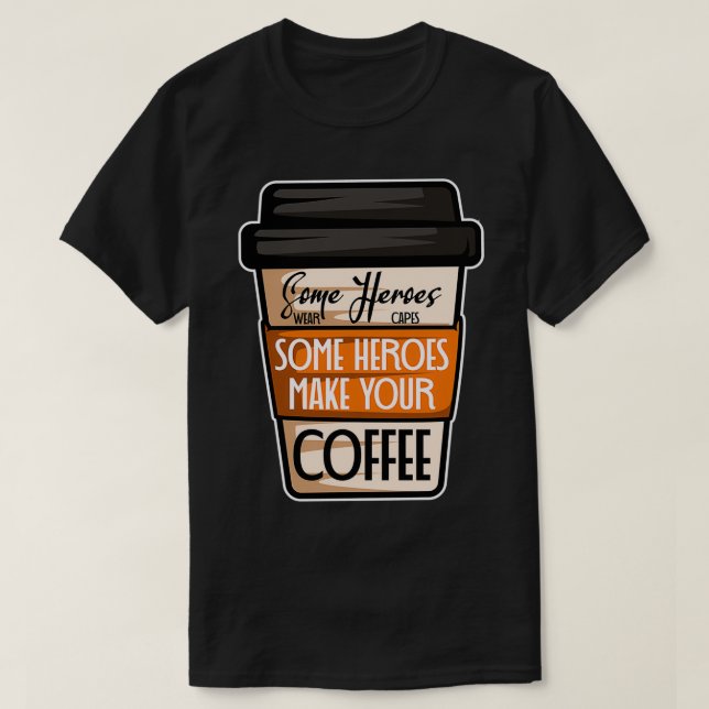 Camiseta Alguns Heroes Bartender Presente (Frente do Design)