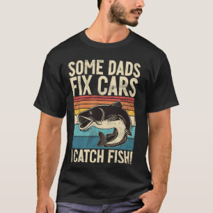 Camiseta Alguns Pais Consertam Carros Eu Pego Peixes! Pai P
