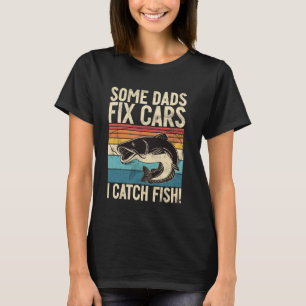 Camiseta Alguns Pais Consertam Carros Eu Pego Peixes! Pai P
