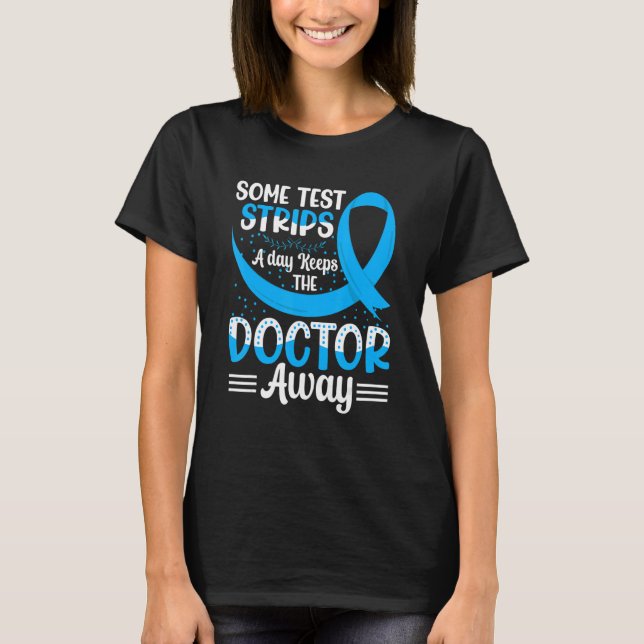 Camiseta Alguns Testes Por Dia Mantêm O Médico Longe De Pod (Frente)