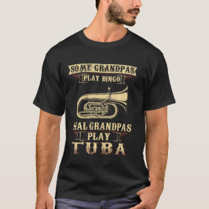 Camiseta Alguns Tocam Vovô Real Jogando Tuba Long Sleev