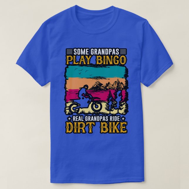 Camiseta Alguns vovô jogam bingo avô de verdade cavalgam su (Frente do Design)