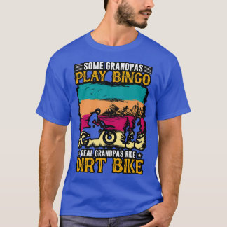 Camiseta Alguns vovô jogam bingo avô de verdade cavalgam su