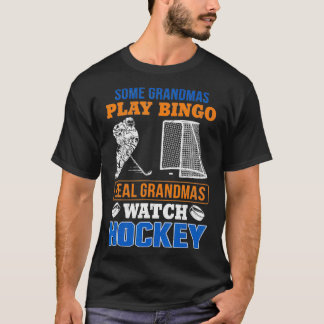 Camiseta Alguns vovós tocam Bingo Real Vovô assistindo Hock