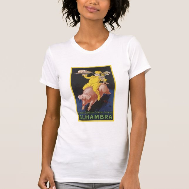 Camiseta Alhambra Ham Flying Pig Ad (Frente)