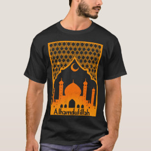 Camiseta Alhamdulillah Religião Islâmica Mesquita Allah Muç