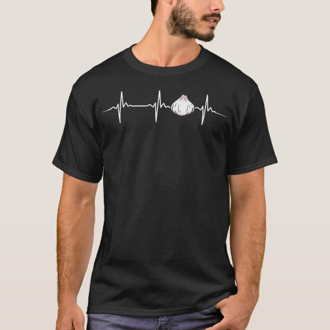 Camiseta Alho Coração Batida Alho Fofo (Frente)