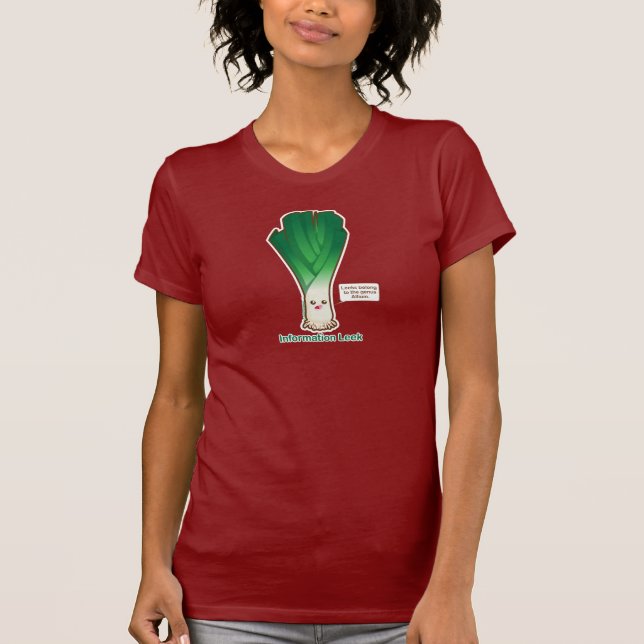 Camiseta Alho-porro da informação (Frente)