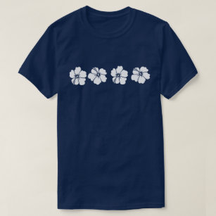 Camiseta Alhoa - flores do hibiscus
