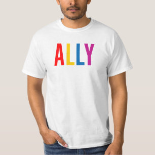 Camiseta Aliado à Diversidade Equidade da Comunidade LGBTG